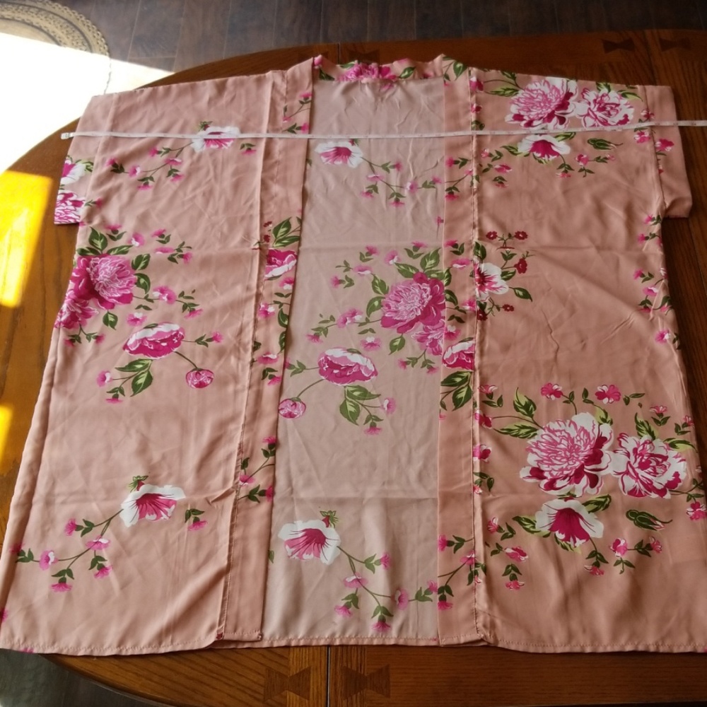 Pink Kimono Beach Cover up - Picture 7 of 7